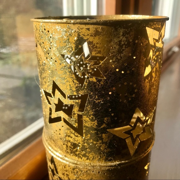 Seasonal Specialties Peace Sign and Four Matching Candle Holders NWT - Picture 6 of 7